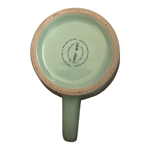 DOG mug mint green a golden/lab puppy in pink bandana 6 gold hearts around it. - Picture 3 of 6